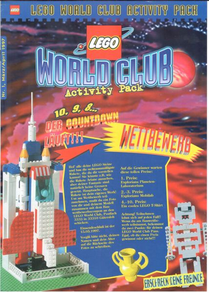 Lego World Club Activity Pack Issue 1 March/April 1997 (German)