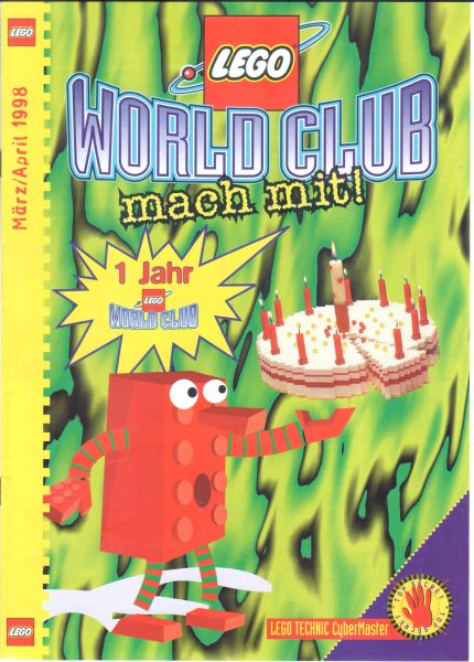 Lego World Club mach mit! March/April 1998 (German)