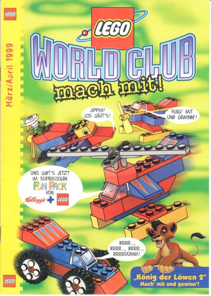 Lego World Club mach mit! March/April 1999 (German)
