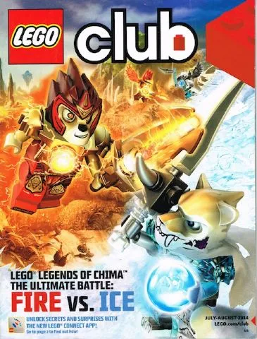 Lego Club Magazine 2014 July - August (WO# 8191)