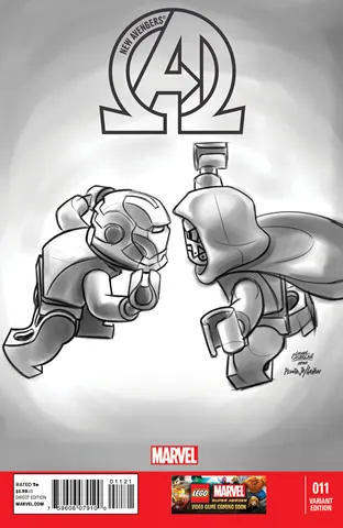 Super Heroes Comic Book, Marvel, New Avengers #11 Sketch Variant Cover