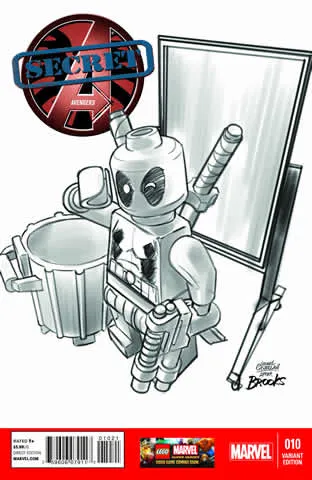 Super Heroes Comic Book, Marvel, Secret Avengers #10 Sketch Variant Cover