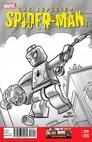 Super Heroes Comic Book, Marvel, Superior Spider-Man #19 Sketch Variant Cover