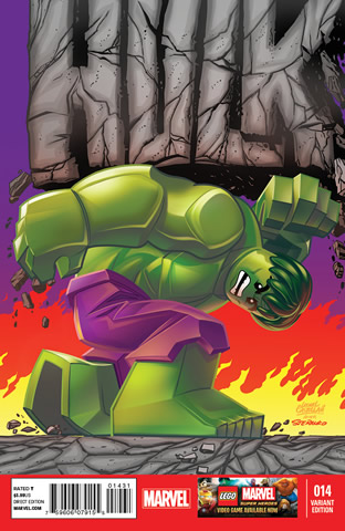 Super Heroes Comic Book, Marvel, Indestructible Hulk #14 Variant Cover