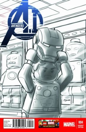 Super Heroes Comic Book, Marvel, Avengers A.I. #4 Sketch Variant Cover
