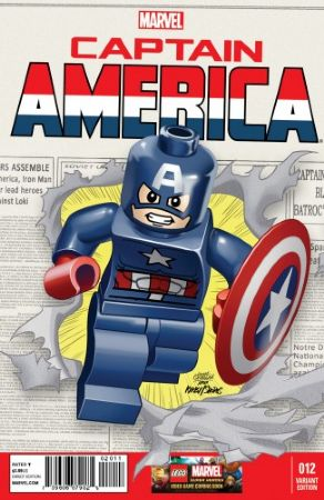 Super Heroes Comic Book, Marvel, Captain America #12 Variant Cover