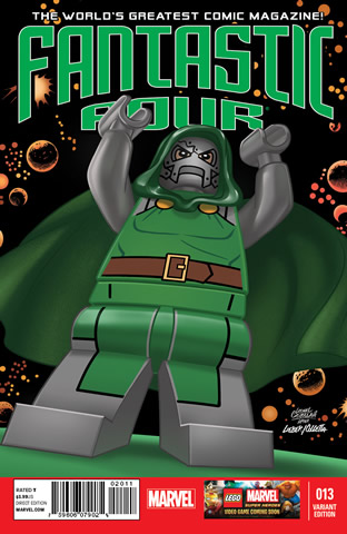 Super Heroes Comic Book, Marvel, Fantastic Four #13 Variant Cover