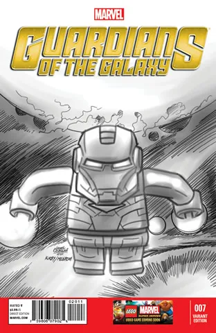 Super Heroes Comic Book, Marvel, Guardians Of The Galaxy #7 Sketch Variant Cover