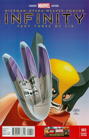 Super Heroes Comic Book, Marvel, Infinity #3 Variant Cover