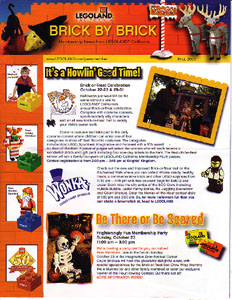 Brick by Brick Legoland California Passholders' Newsletter - 2005 Fall
