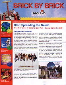 Brick by Brick Legoland California Passholders' Newsletter - 2005 Spring