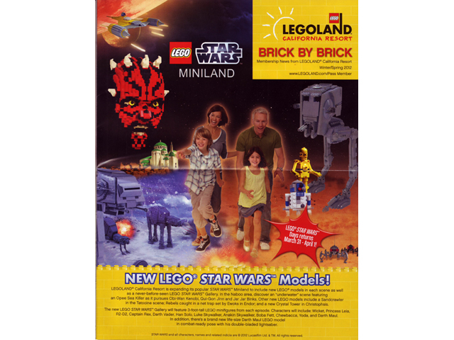 Brick by Brick Legoland California Passholders' Newsletter - 2012 Winter/Spring