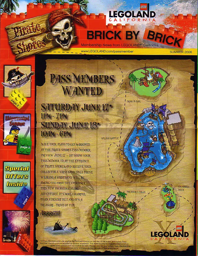 Brick by Brick Legoland California Passholders' Newsletter - 2006 Summer