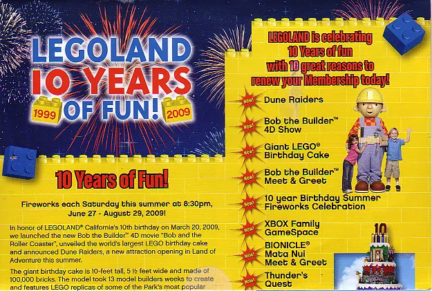 Brick by Brick Legoland California Passholders' Newsletter - 2009 Summer