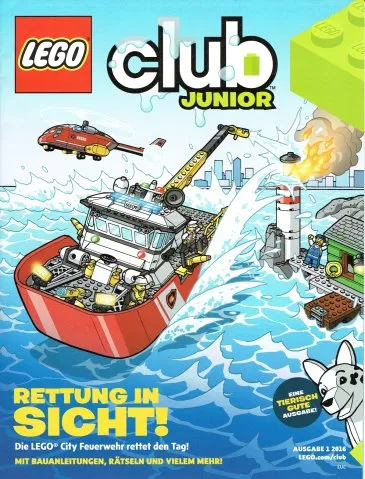 Lego Club Junior Magazin (German) 2016 Issue 1 (WOR 39-16)