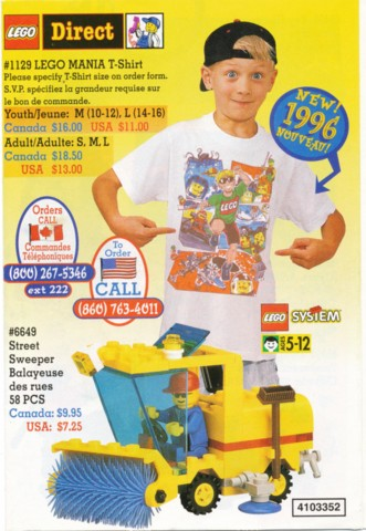 1996 Insert - Lego Direct - US/Canadian (4103352)
