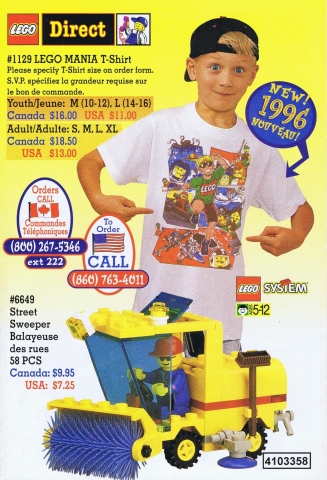 1996 Insert - Lego Direct - US/Canadian (4103358)