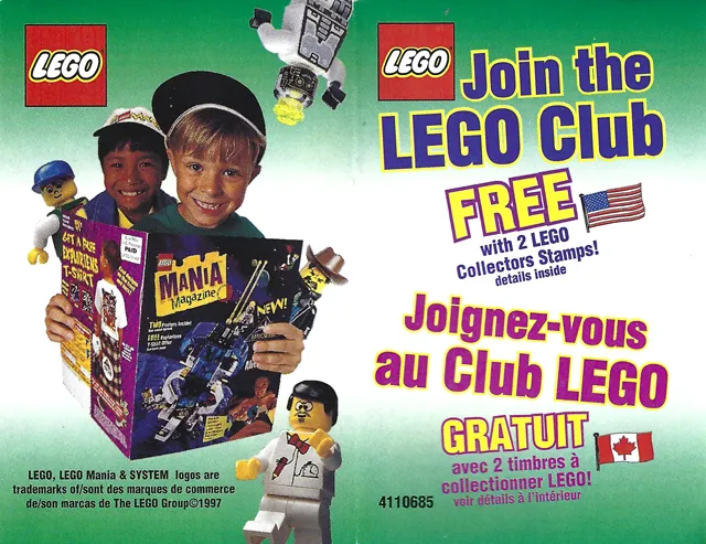1997 Insert - LEGO Club - US/Canadian (4110685)