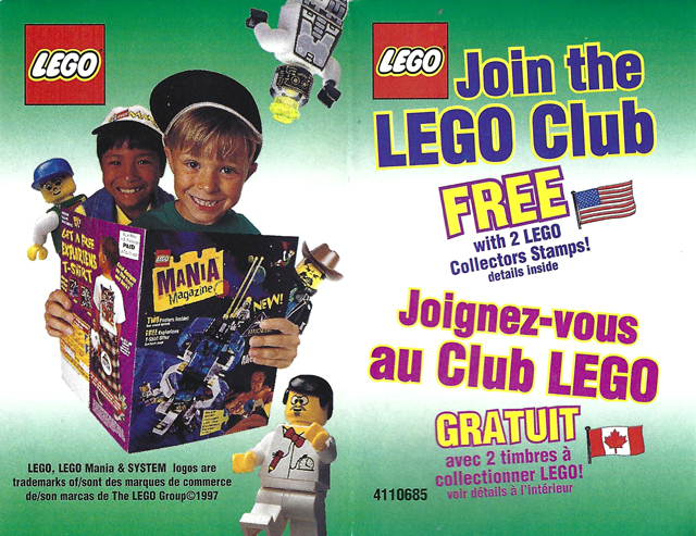 1997 Insert - LEGO Club - US/Canadian (4110685)