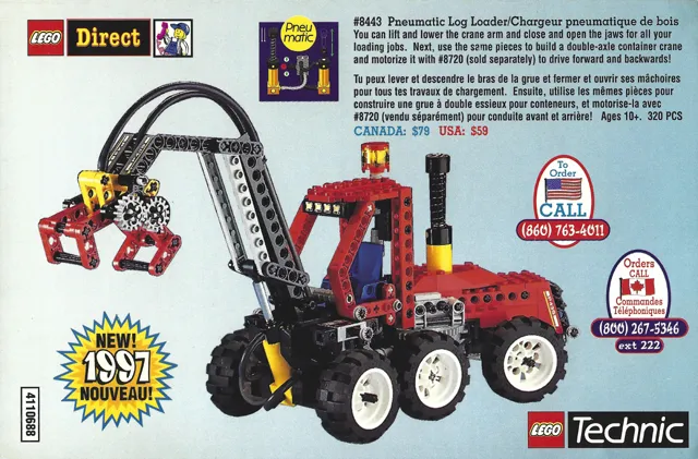 1997 Insert - LEGO Direct - US/Canadian Technic (4110688)