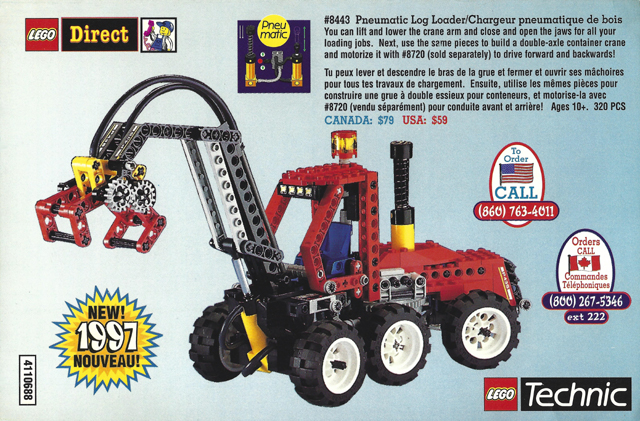 1997 Insert - LEGO Direct - US/Canadian Technic (4110688)