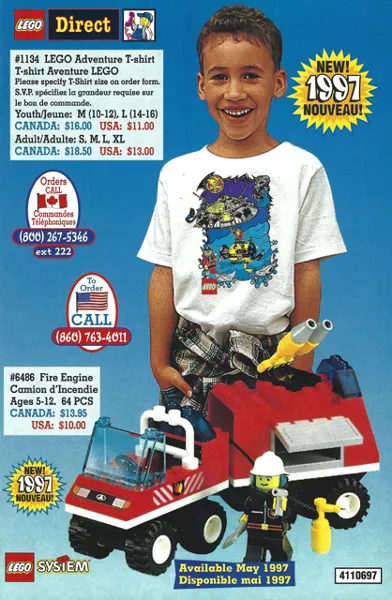 1997 Insert - LEGO Direct - US/Canadian (4110697)