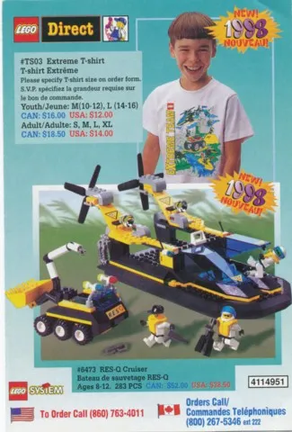 1998 Insert - Lego Direct - US/Canadian (4114951)