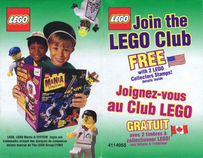 1997 Insert - LEGO Club - US/Canadian (4114955)