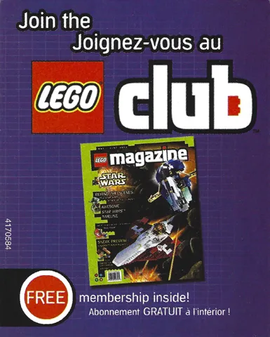 2002 Insert - LEGO Club - US/Canadian Purple Version (4170584)