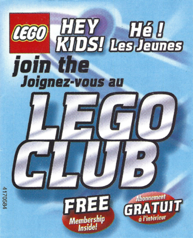 2002 Insert - LEGO Club - US/Canadian Sky Blue Version (4170584)