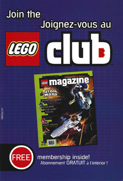 2002 Insert - LEGO Club - US/Canadian Purple Version (4170585)