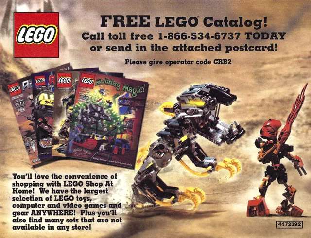 2002 Insert - Shop at Home - Bionicle (4172392)