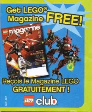 2006 Insert - LEGO Club - US/Canadian Blue Version