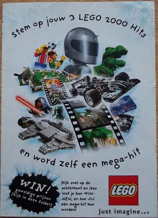 2000 Insert - Contest LEGO 2000 Hits 'Stem op jouw 3 LEGO 2000 Hits en word zelf een mega-hit'