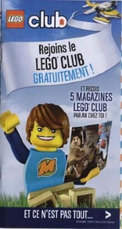 2012 Insert - LEGO Club - Rejoins le LEGO CLUB GRATUITEMENT! (6043358)