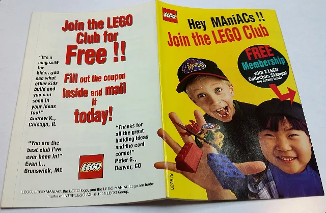 1995 Insert - LEGO Club - US (822579)