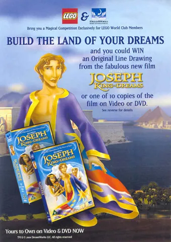 2001 Insert - World Club - UK (Joseph King of Dreams)