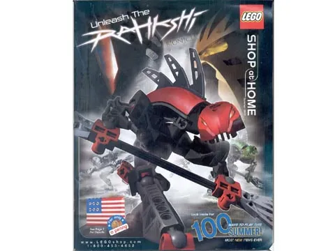 2003 Shop at Home - Summer - Version A Bionicle Rahkshi on Cover (WOR U-0702)