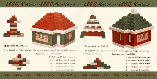 1950 Automatic Binding Brick Danish