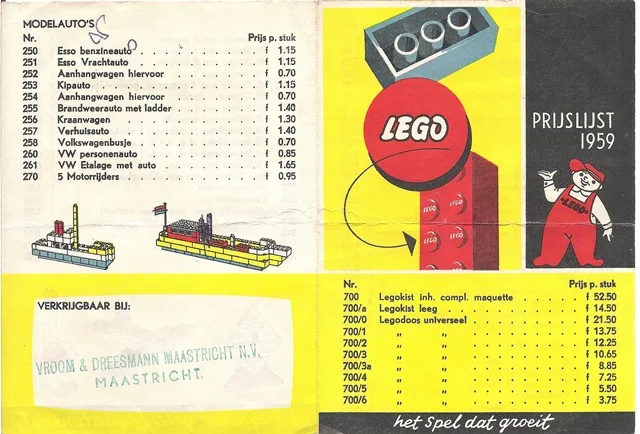 1959 Dutch Prijslijst Yellow (price list)