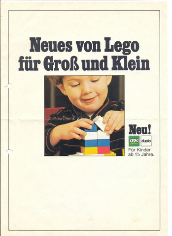 1969 Dealer German Novelties 'Neues von Lego für Groß und Klein'