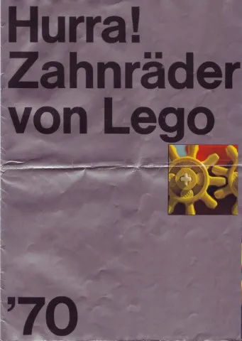 1970 Medium German - Hurra! Zahnräder von Lego
