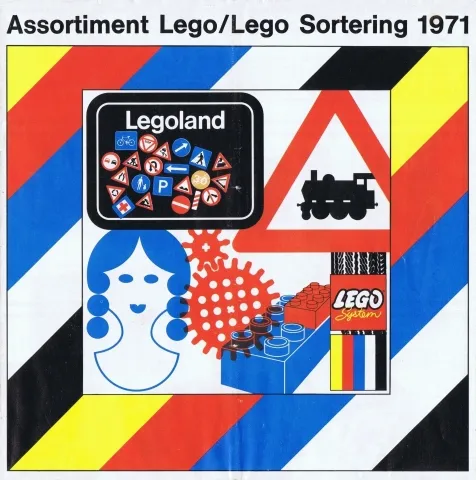 1971 Large Belgian Foldout - Assortiment Lego/Lego Sortering (97220-Be)
