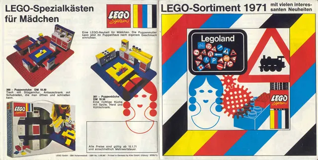 1971 Large German Foldout - LEGO Sortiment (97220-Ty)