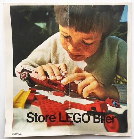 1972 Medium Danish - Store LEGO Biler (97390-Da)
