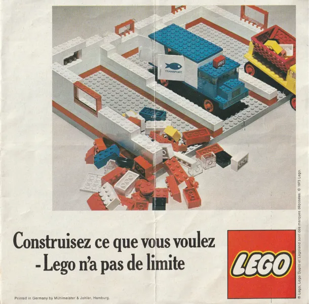 1973 Medium French - Construisez ce que vous voulez - Lego n'a pas de limite (97640 - Fr.)