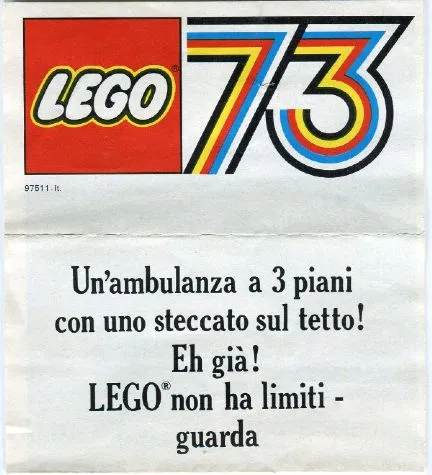 1973 Small Italian Foldout (97511-It)