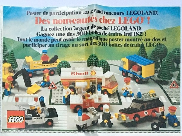 1978 Large French LEGOLAND Town Foldout and Poster (99418-F)