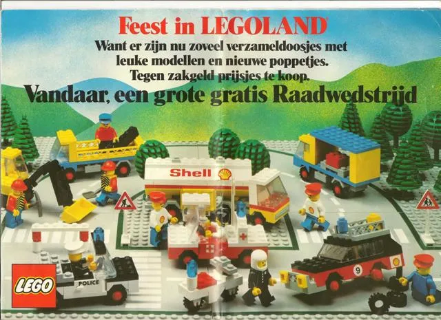 1978 Large Dutch LEGOLAND Town Foldout and Poster (99418-NL)