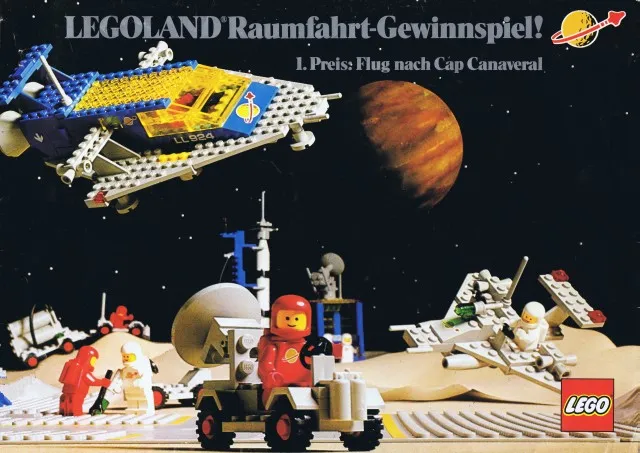 1979 Large German LEGOLAND Raumfahrt-Gewinnspiel 24 x 17 cm (99.615-D)